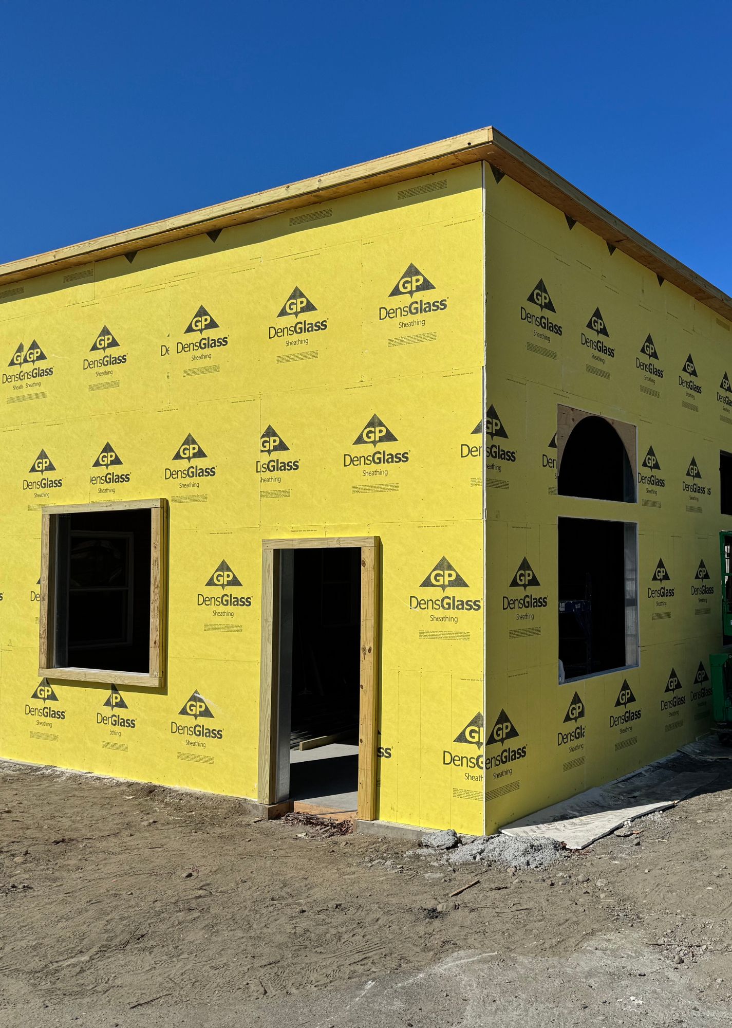 install sheathing exterior wall